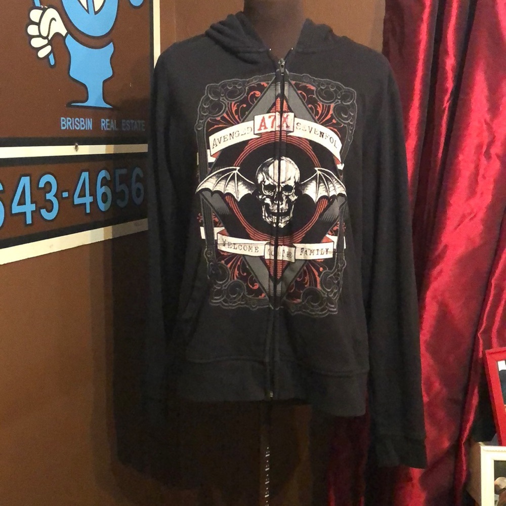 Black zip up jacket